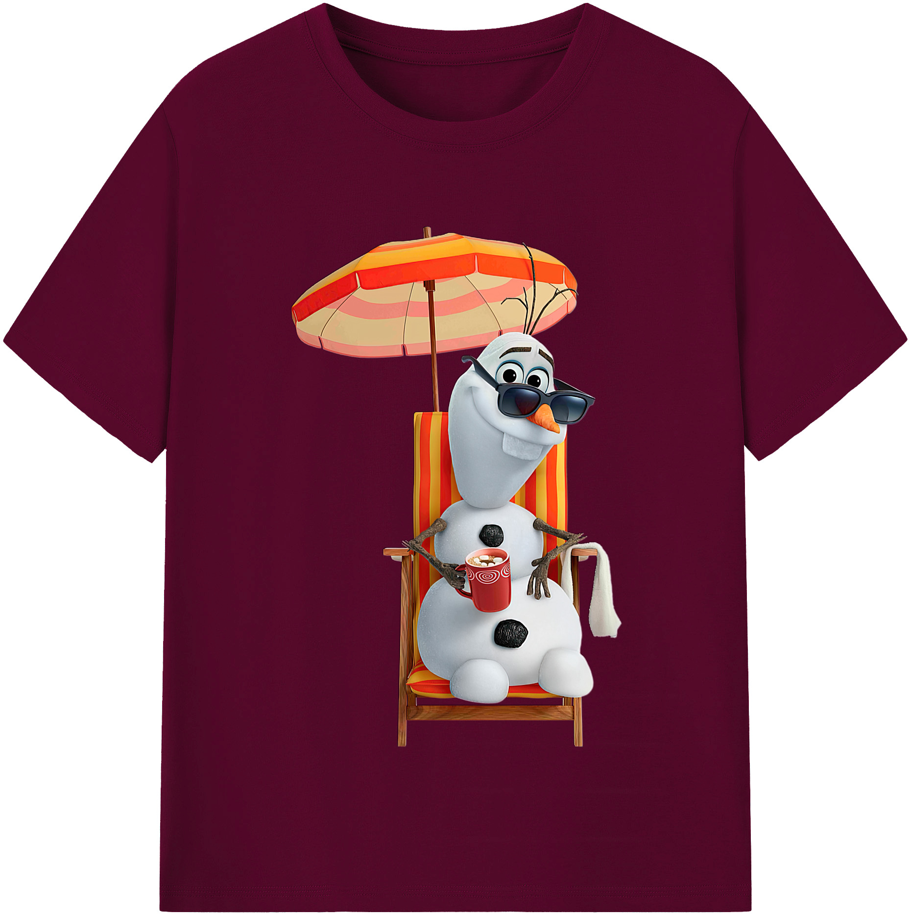 （画像用） アナと雪の女王 アンナ エルサ Frozen Anna Elsa レディースカジュアルプリントTシャツ（綿100％）